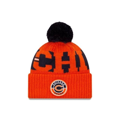 Chicago Bears Gorra | New Era NFL Alternate Cold Weather Sport Knit Beanie Mexico - Naranjas